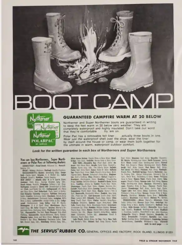 Servus boot camp ad 1968